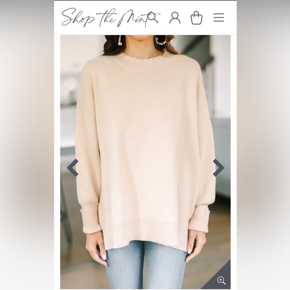 Mint - Get Involved White Chenille Sweater - size Small - Picture 8 of 8